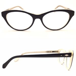 bernard shear- ophthalmic plastic cat eye eyeglasses. 