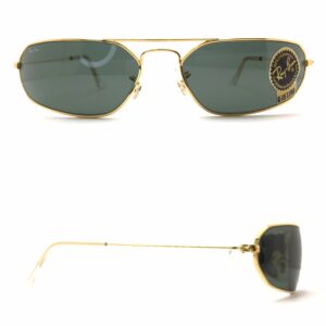 vintage-ray-ban-sunglasses-gold-metal-wrap