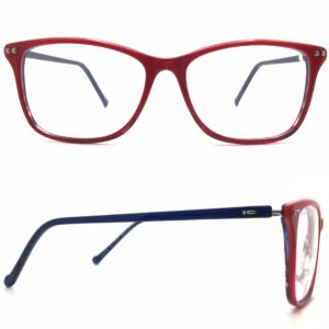 igreen eyeglasses v4 407 plastic red modified rectangle