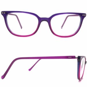igreen eyeglasses v4 408 plastic purple square meets oval