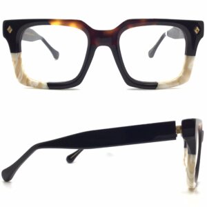 tri-color-plastic square eyeglasses