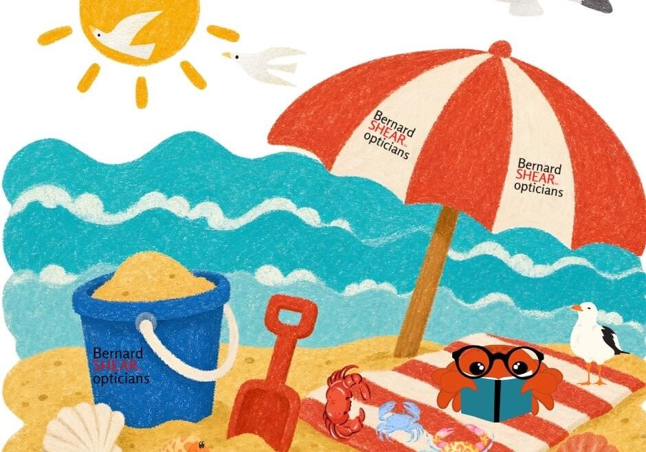 crabbies reading on beach 2026-